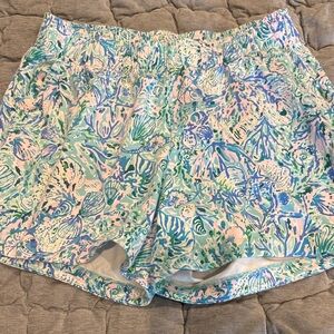 Lilly Pulitzer Pastel Print Athletic Shorts